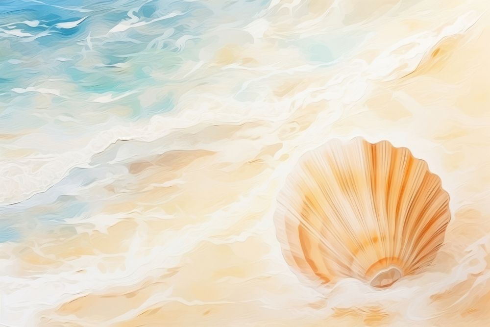 Sea shell by the beach backgrounds seashell abstract.
