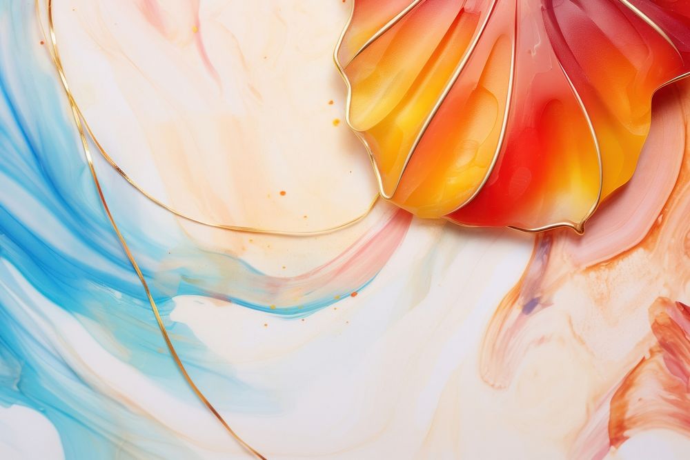 Shell necklace backgrounds abstract painting.