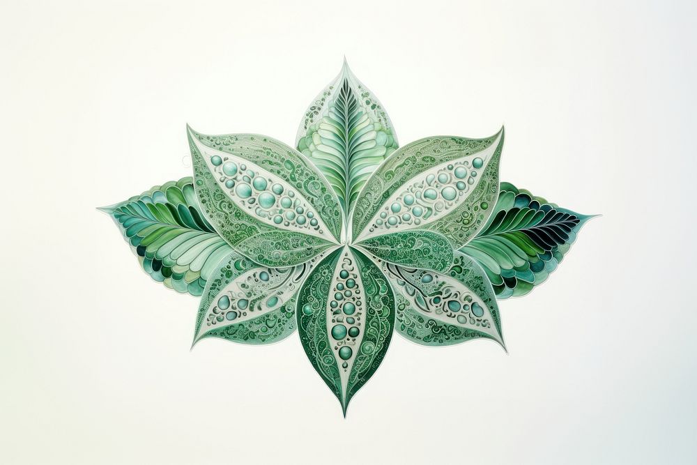 Mint leaf art plant.