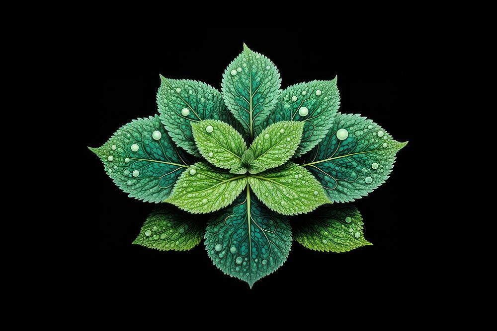 Mint green leaf plant.