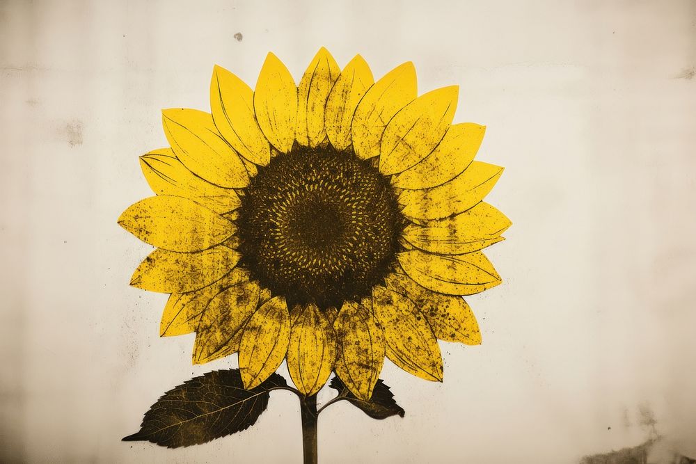 Sunflower plant inflorescence creativity.