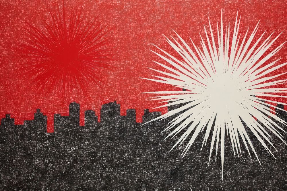 Fireworks backgrounds art red.