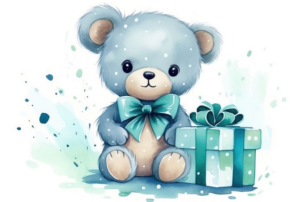 Teddy bear baby gifts toy representation.