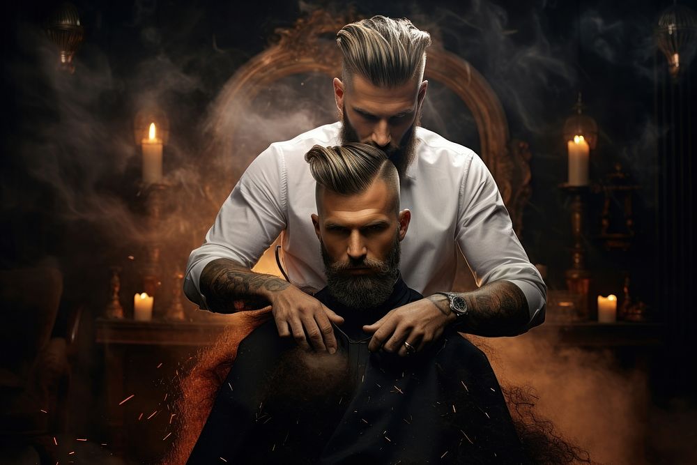 Barber smoke spirituality hairdresser.