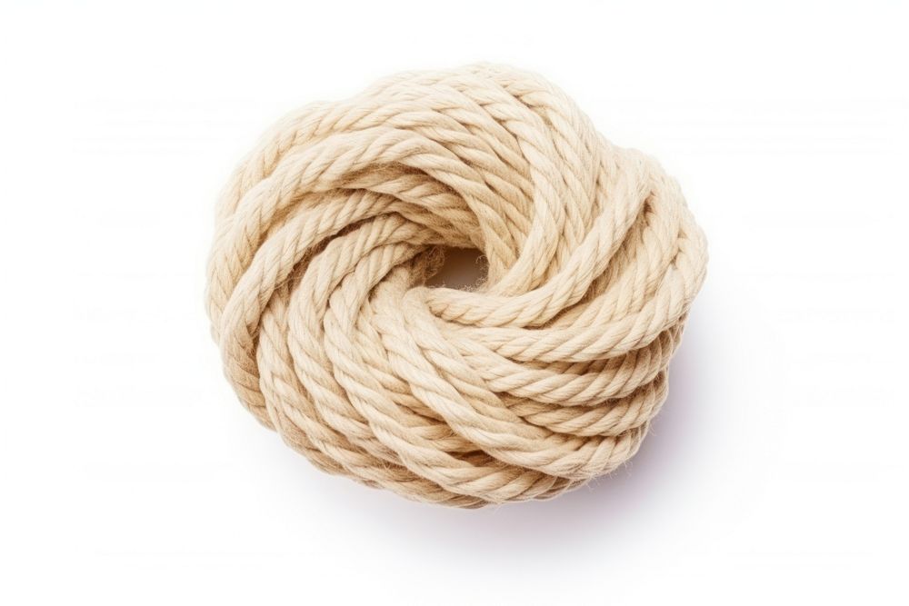 Rope white background durability simplicity.