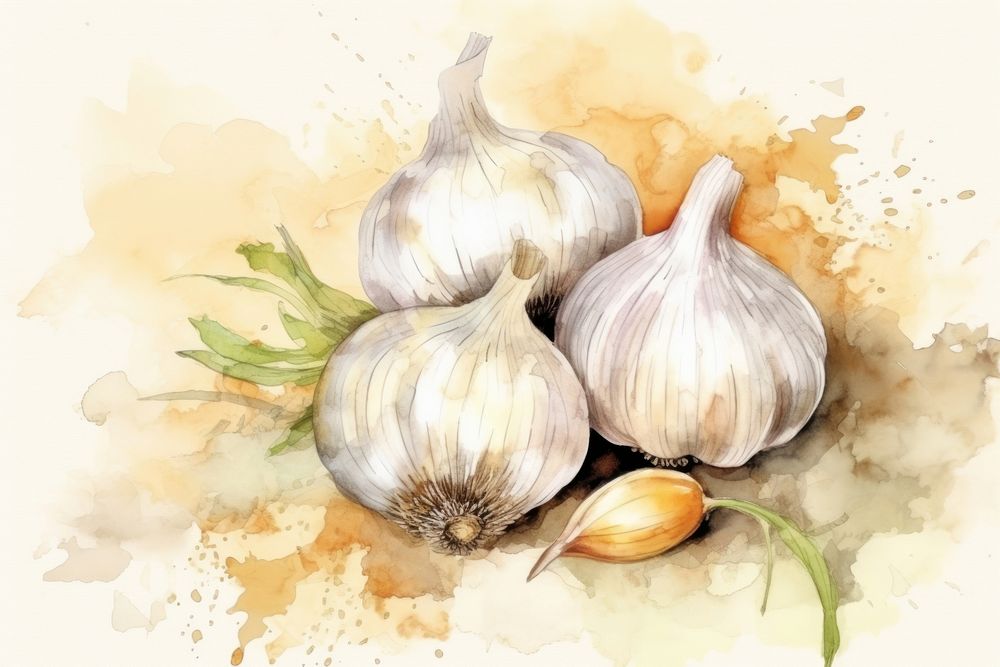 Garlic garlic vegetable plant.