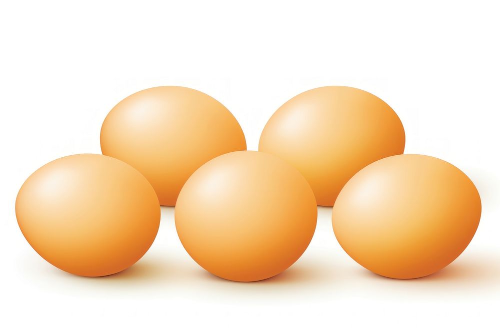 Eggs egg food white background.