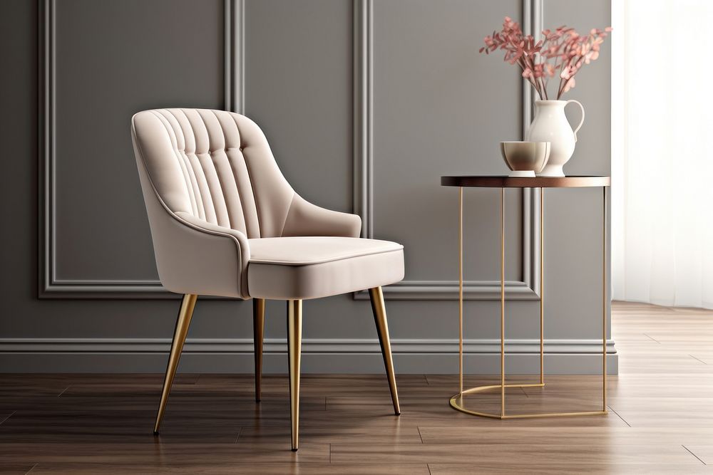 Elano gold legs dining chair furniture armchair.