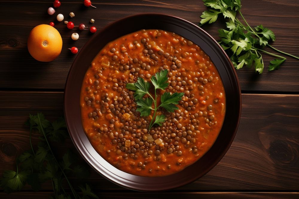 Turkish lentil soup vegetable plant food.