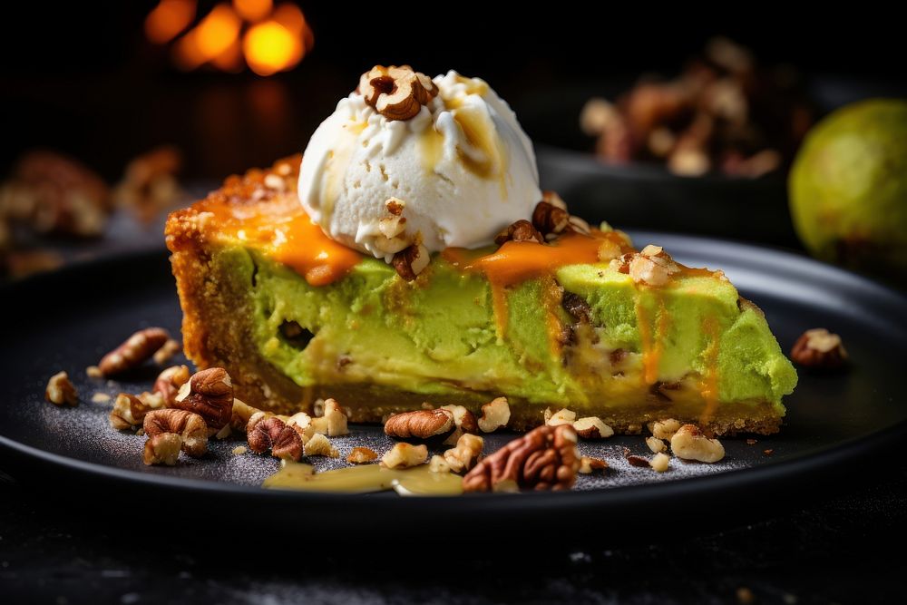 Pie dessert avocado fruit.