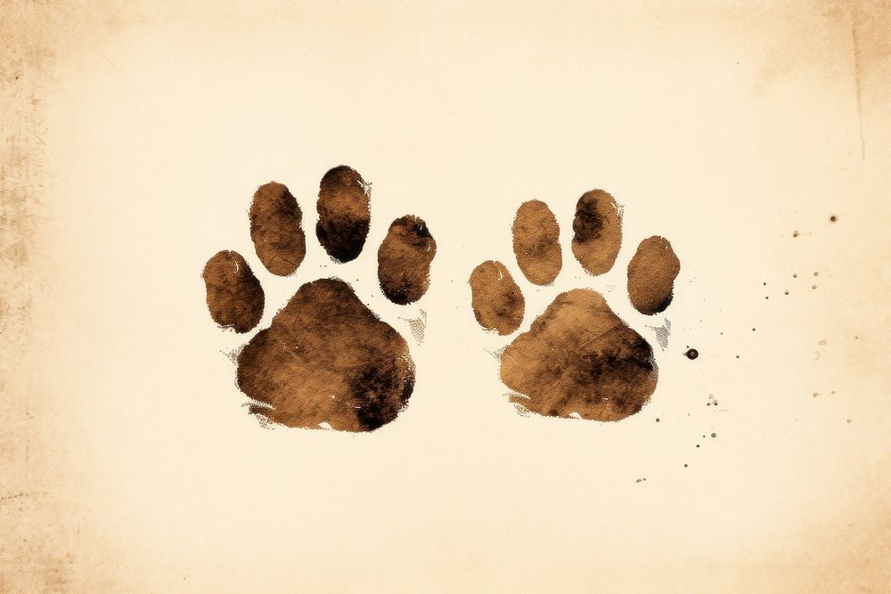 Cat paw print footprint backgrounds carnivora.