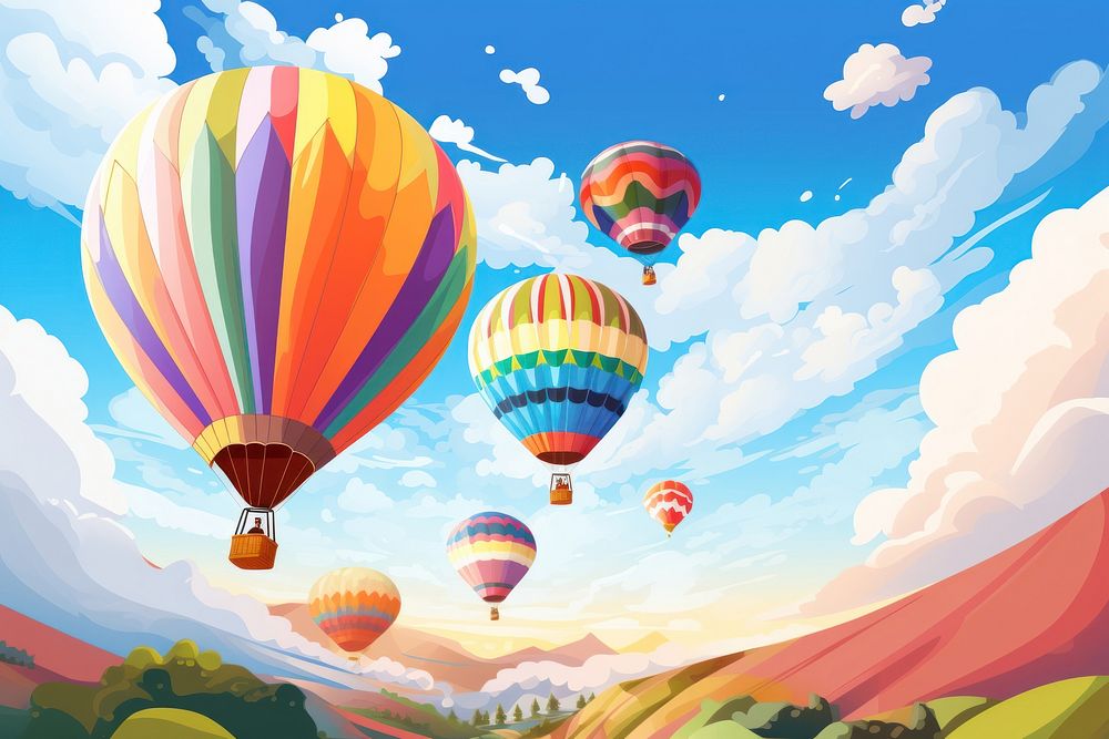Hot air balloons backgrounds aircraft vehicle.