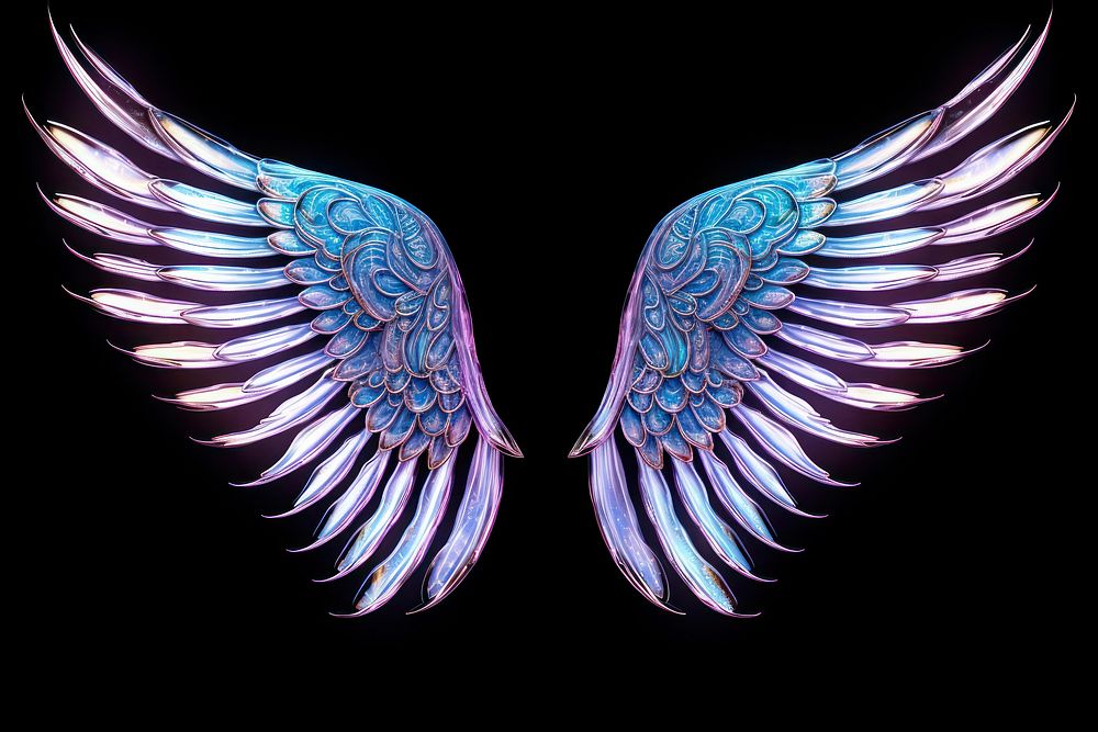 Neon angel wings accessories creativity accessory.