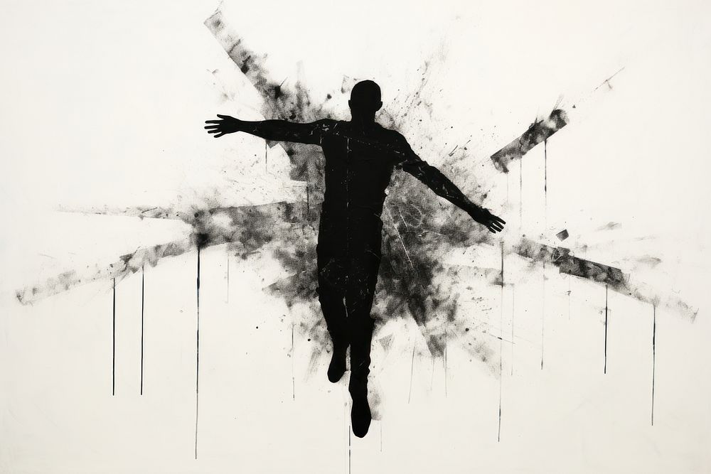 Men silhouette drawing sketch Premium Photo Illustration rawpixel