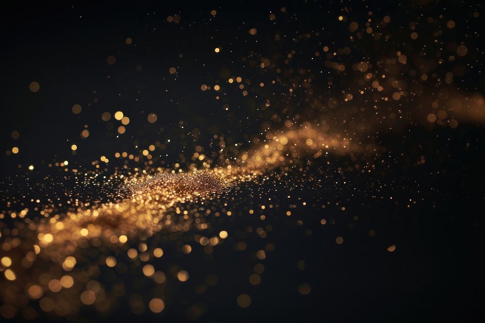 Gold dust effect backgrounds astronomy fireworks.
