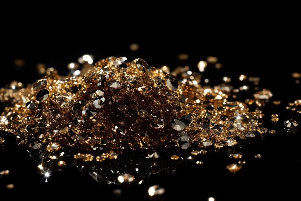 Jewelry glitter diamond gold.