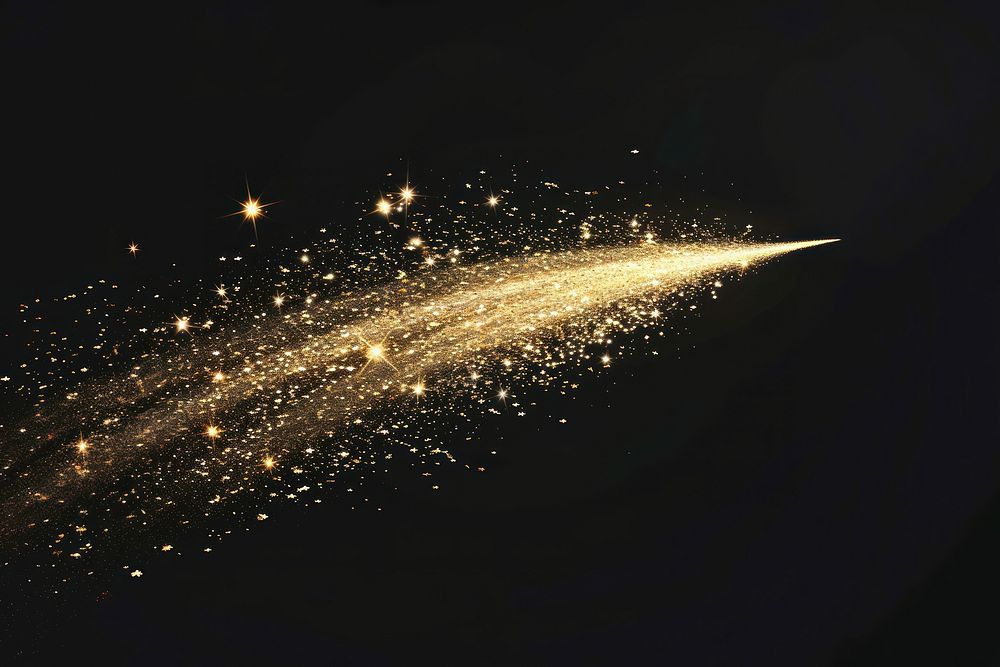 Shooting star streamline light astronomy fireworks.