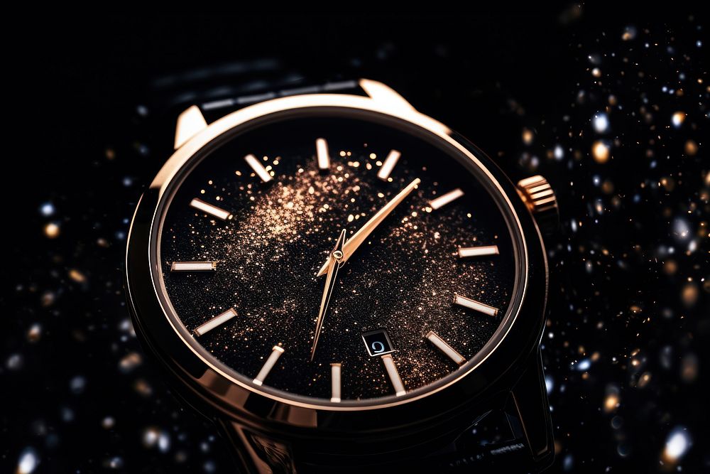 Watch wristwatch black star.