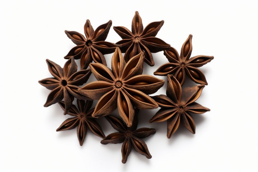 Star anise spice brown food.