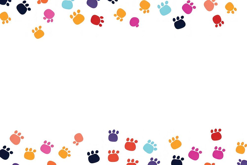 Paw print backgrounds creativity variation.