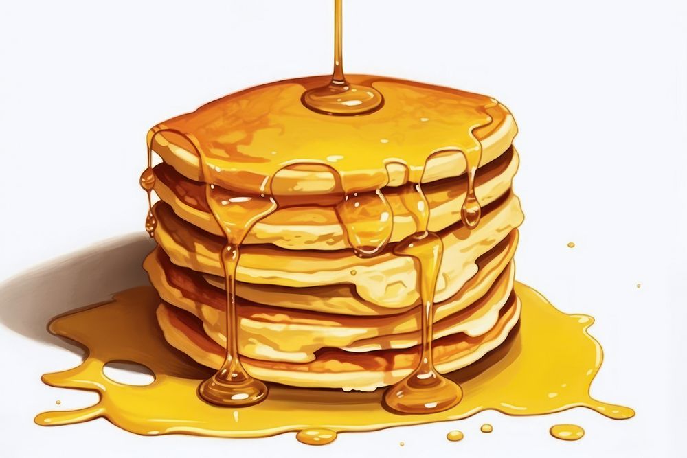 Pancakes stack food breakfast pannekoek.