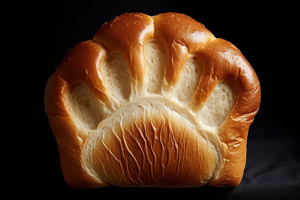 Cat paw print bread food viennoiserie.
