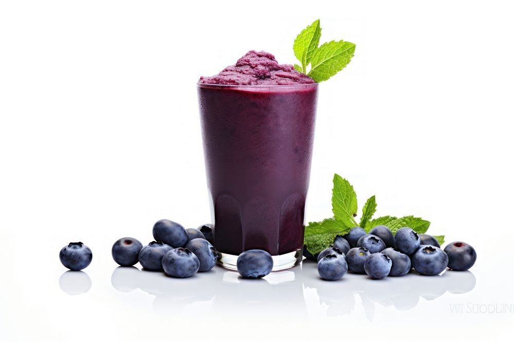 Blueberry juice smoothie fruit plant.
