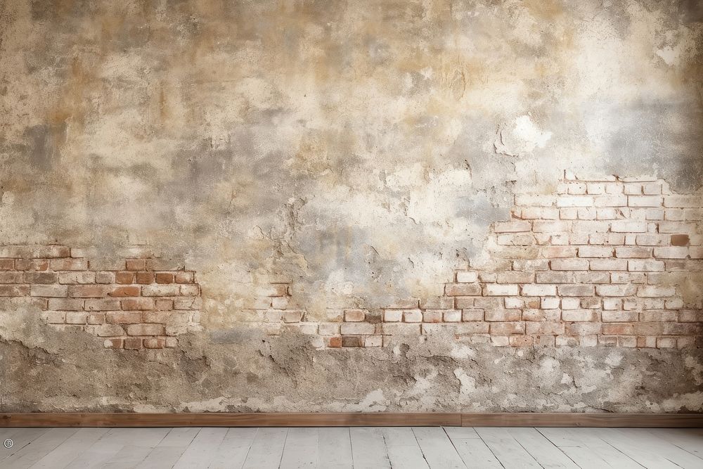 Empty weathered brick scene wall architecture backgrounds.