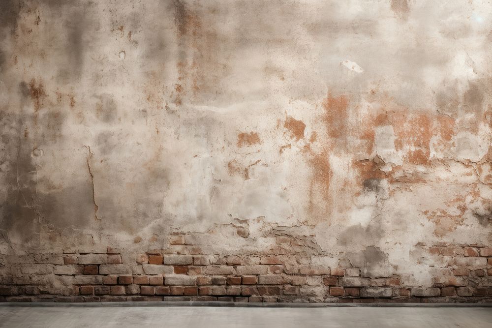 Empty weathered brick scene wall architecture backgrounds.