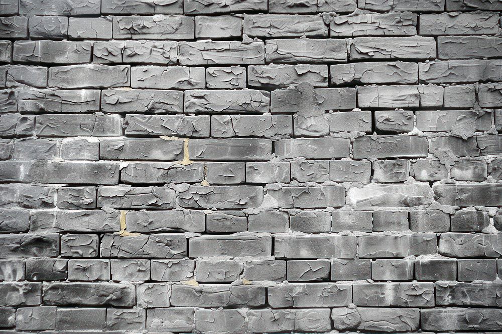 Empty weathered grey brick wall architecture backgrounds.