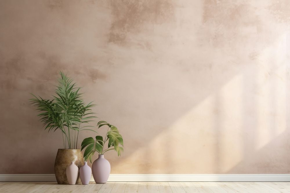 Earth tone pastel wall architecture backgrounds plant.