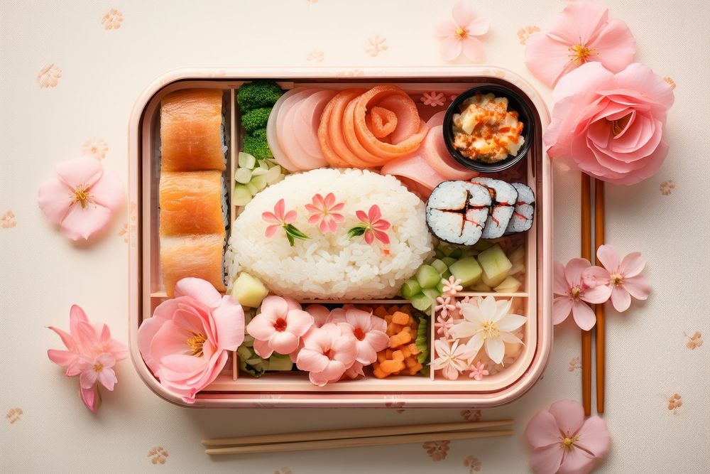 Japanese lunchbox food meal dish.