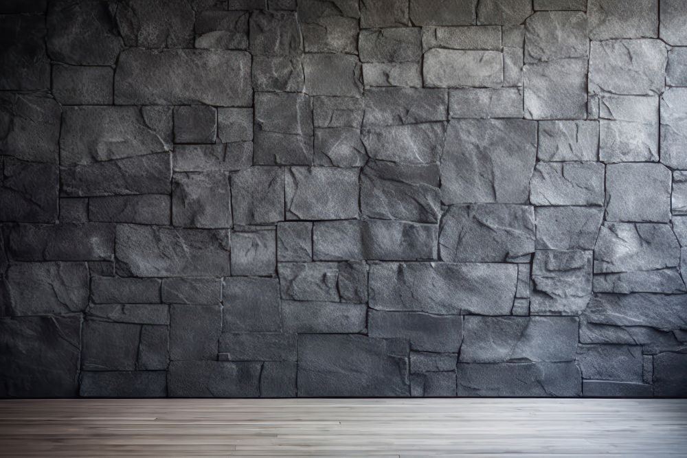 Stunning empty basalt wall architecture backgrounds.