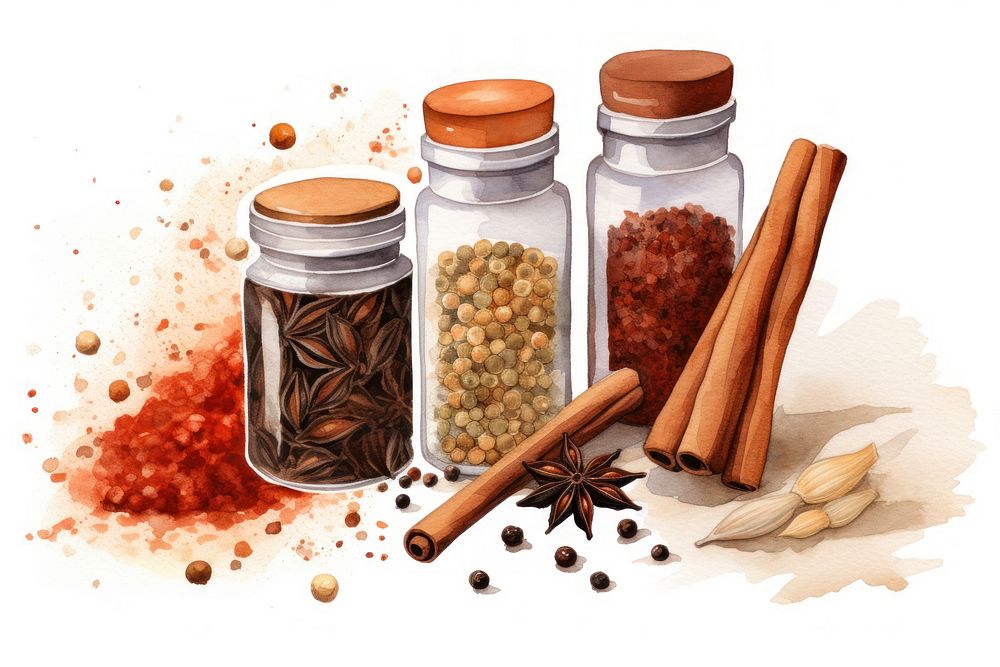 Spice food jar ingredient.