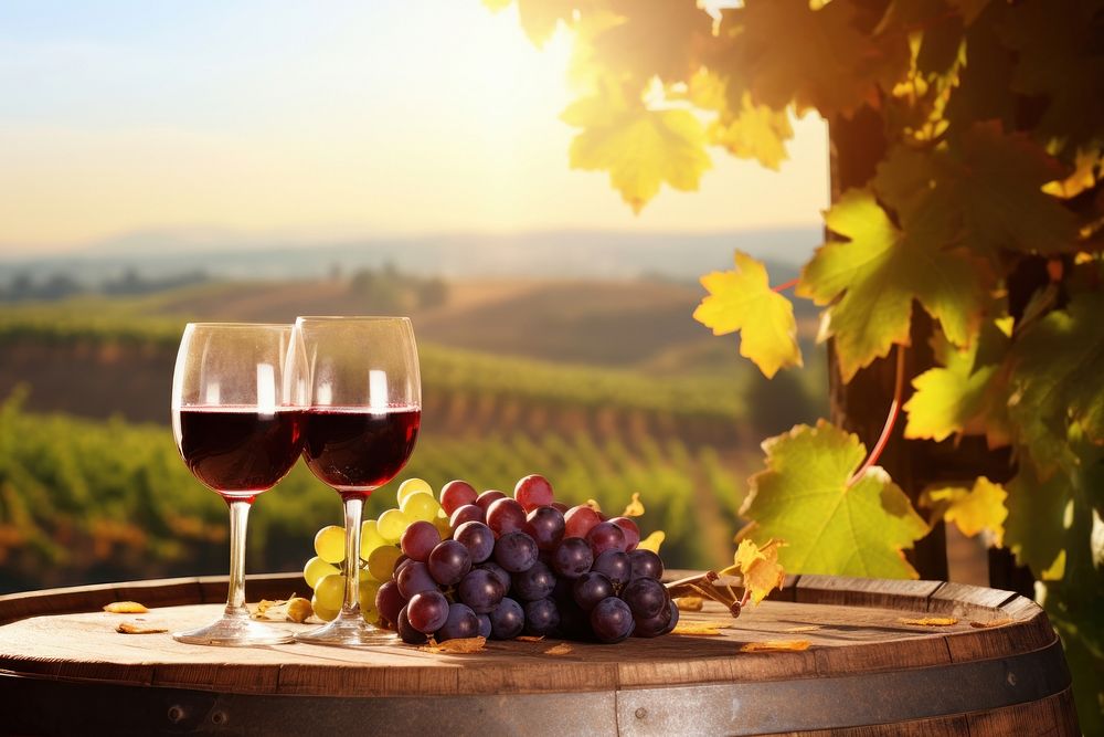 Vineyard outdoors nature grape.