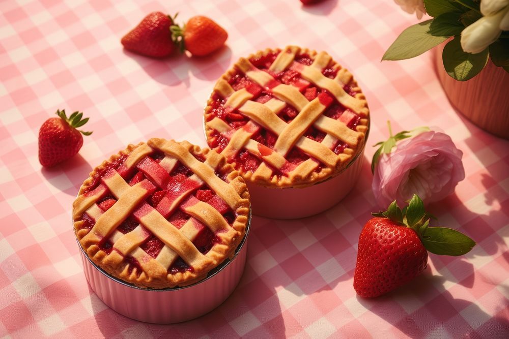 Pies strawberry dessert fruit.