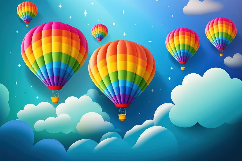 Hot-air balloons backgrounds aircraft vehicle.