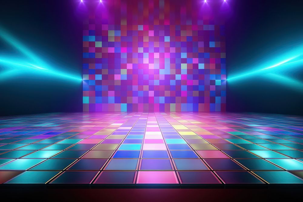 Disco dancing floor background light backgrounds nightclub.
