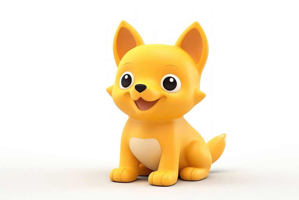 Cute dog figurine animal plush.