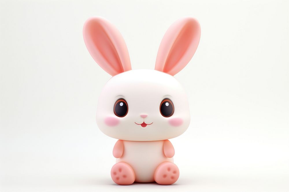 Cute rabbit figurine mammal animal.