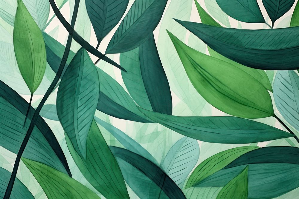 Green leaves green backgrounds abstract.