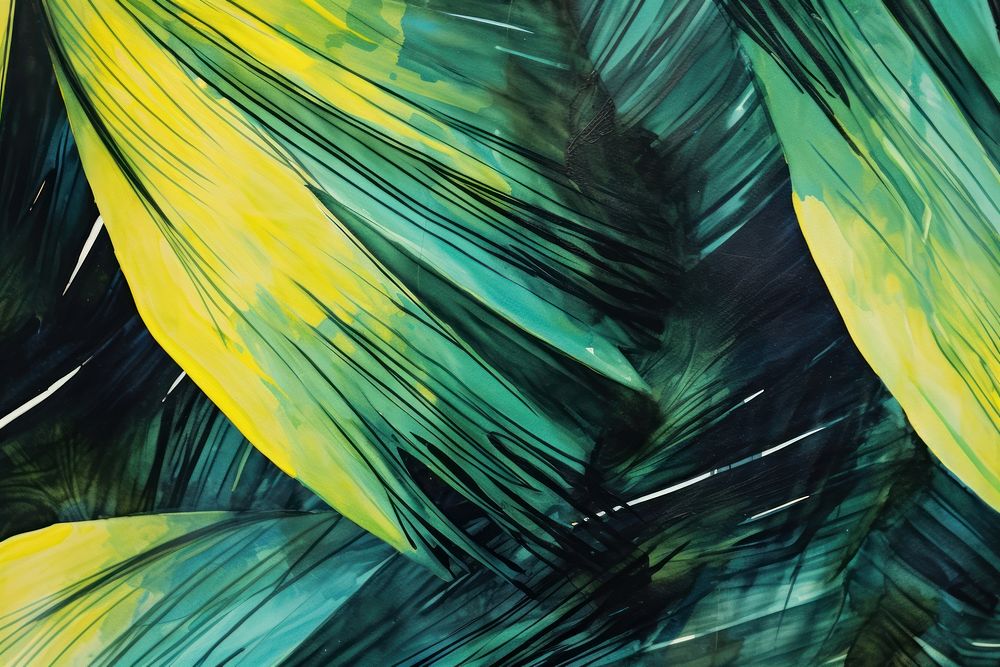 Palm leaves backgrounds abstract outdoors.