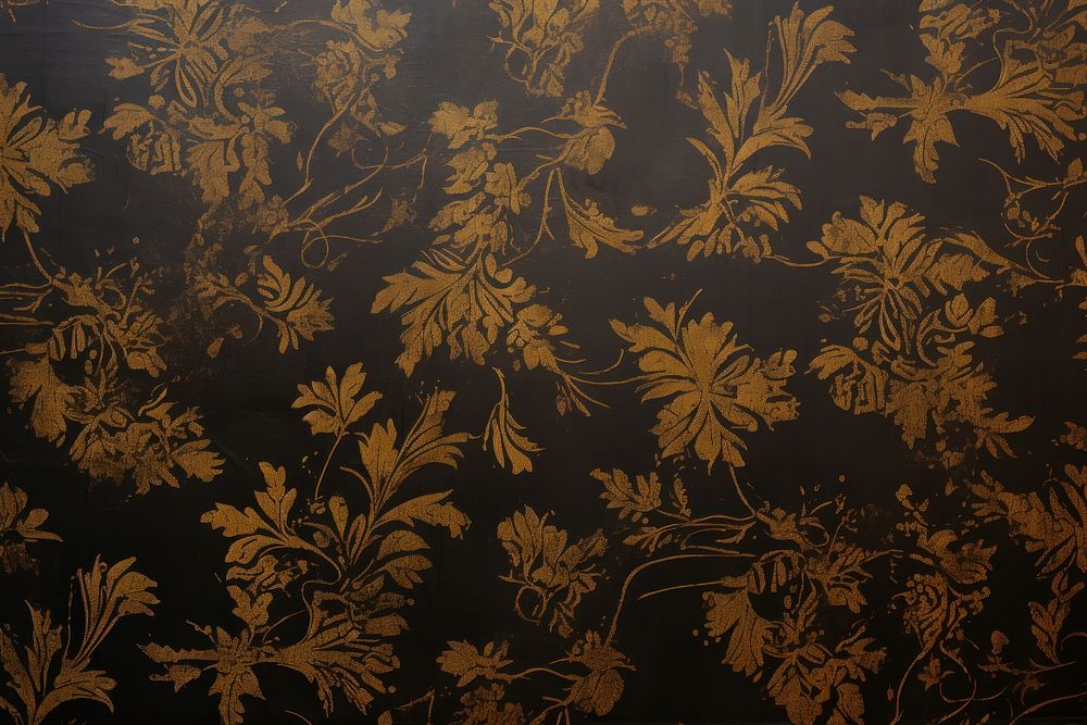 Brass damask pattern backgrounds textured art.