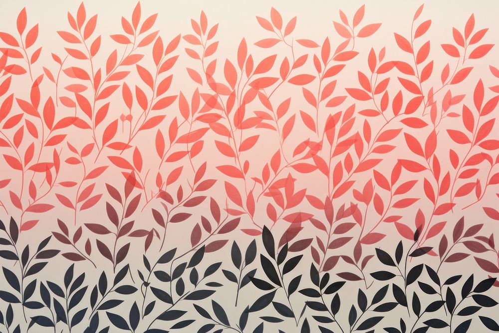Silkscreen foliage pattern backgrounds texture art.