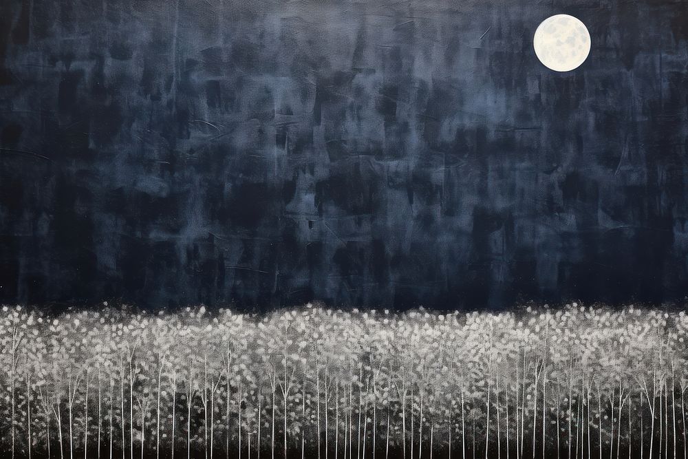 Dandelion field night backgrounds blackboard.