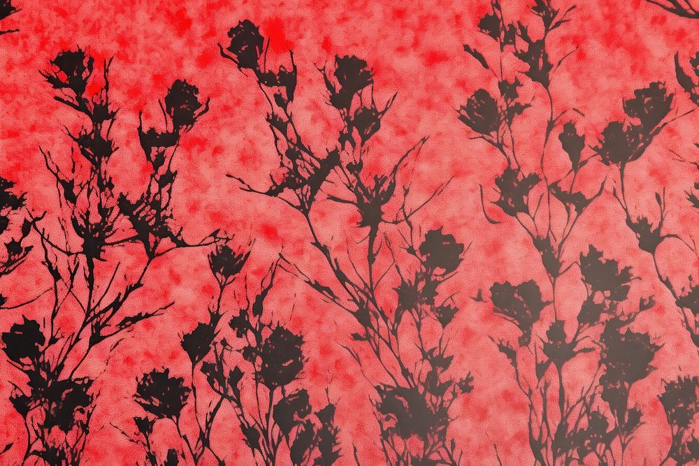 Silkscreen carnation pattern backgrounds abstract textured.