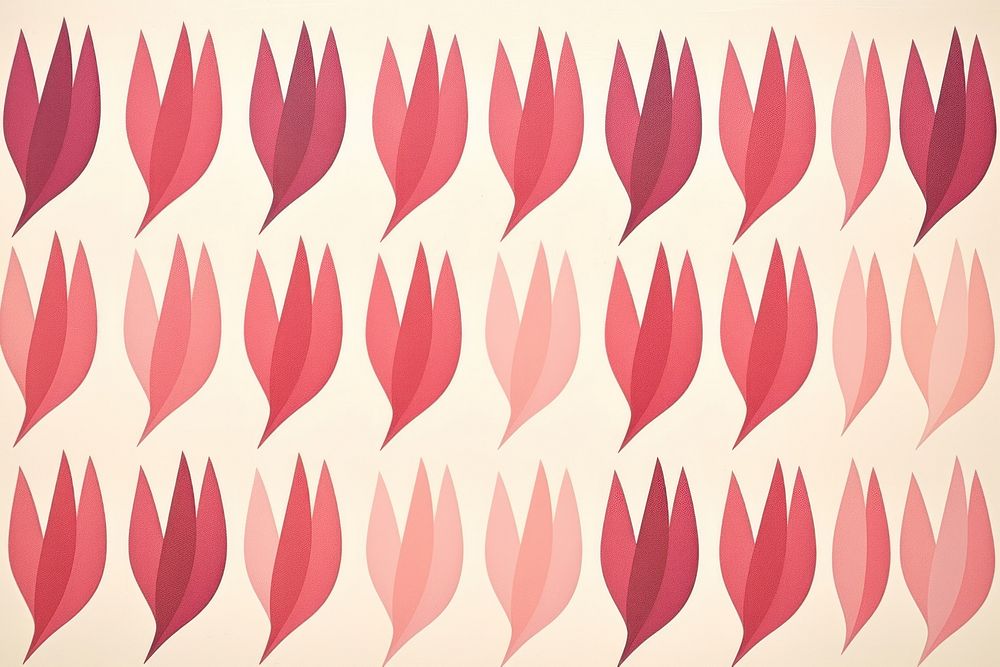 Silkscreen tulip pattern backgrounds texture petal.