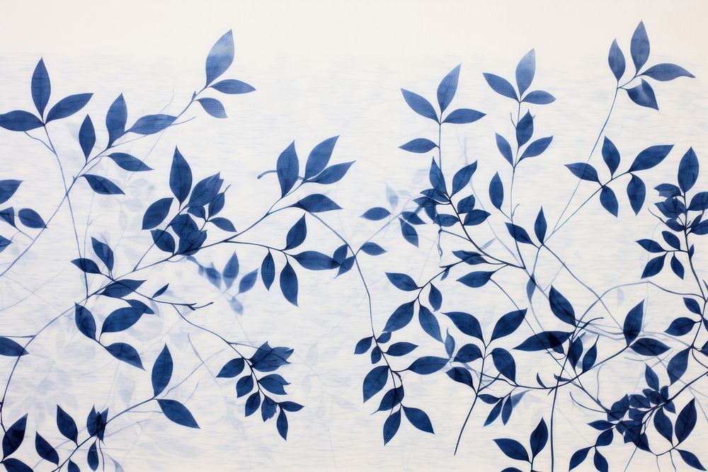 Silkscreen plumbago caerulea pattern backgrounds plant leaf.
