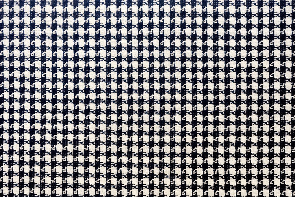 Navy houndstooth pattern backgrounds tablecloth textured.