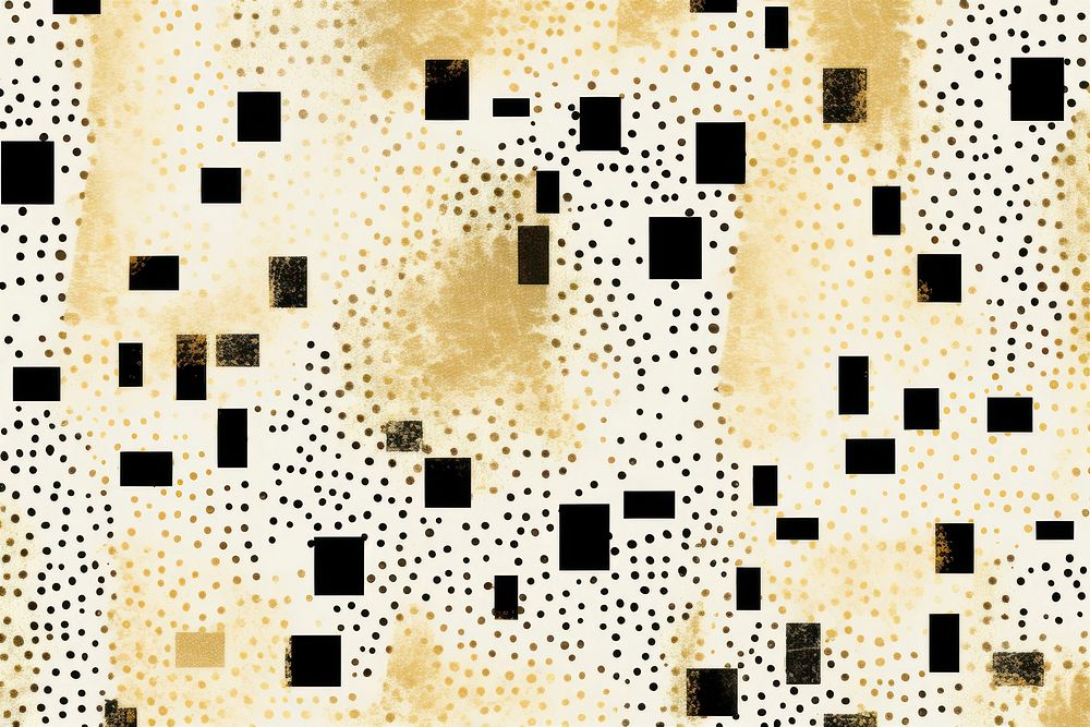 Silkscreen gold memphis pattern backgrounds abstract textured.